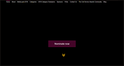 Desktop Screenshot of civilserviceawards.com